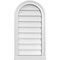 Ekena Millwork Round Top Surface Mount PVC Gable Vent w/ 2"W x 2"P Brickmould Sill Frame, 16"W x 30"H GVPRT16X3003SN - alternate 1
